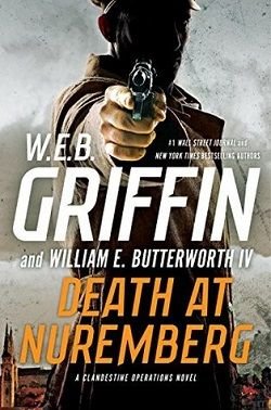 Cover of novel: Death at Nuremberg (Clandestine Operations 4)